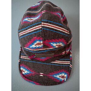 Obey Propaganda Retro Y2K Boho Asymmetrical Art Print Newsboy Ivy Cap Hat